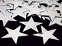 Star Confetti, Silver Embossed by the pound or packet